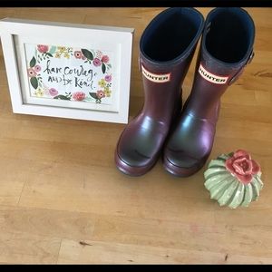 ❤️RARE❤️ Hunter iridescent rain boot